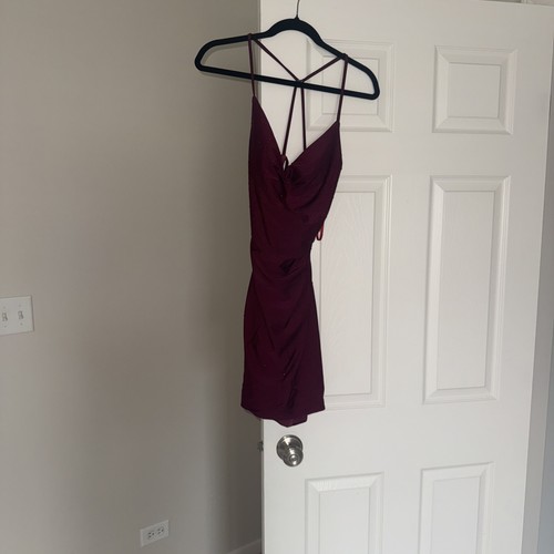 Femme dress size maroon - dress,