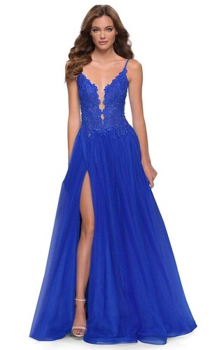 Femme royal blue floral - femme,