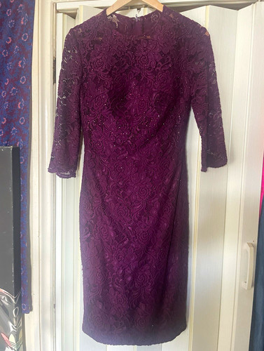 Femme purple lace sequin - la,