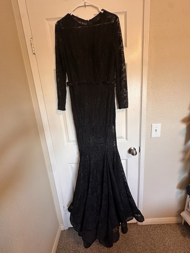 Femme black lace mermaid - black,