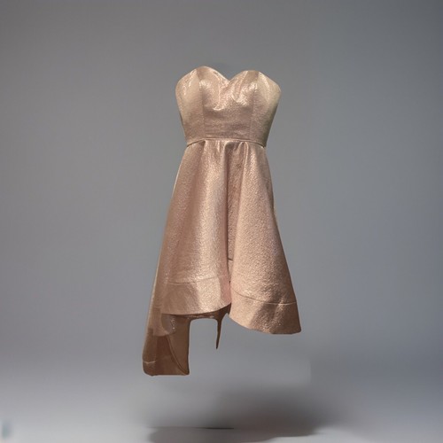 Femme strapless metallic - la,