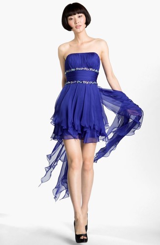 New femme strapless - new, chiffon