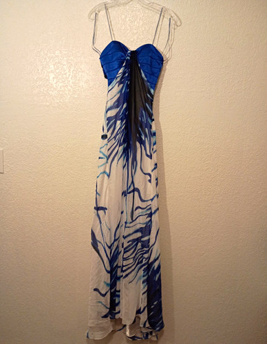 Femme sundress blue and - la,