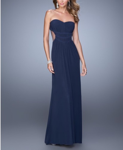 Femme navy blue - navy, gown,