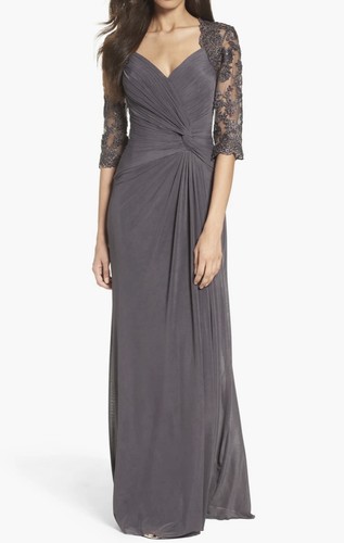 Femme jersey gown with knot - la,