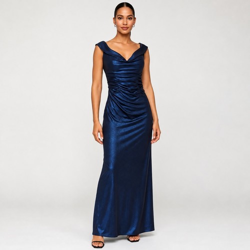 Femme ruched navy blue - la,