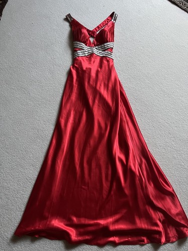 Femme red satin sequin - la,