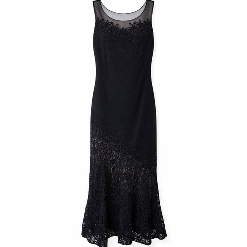 Femme black beaded - la,