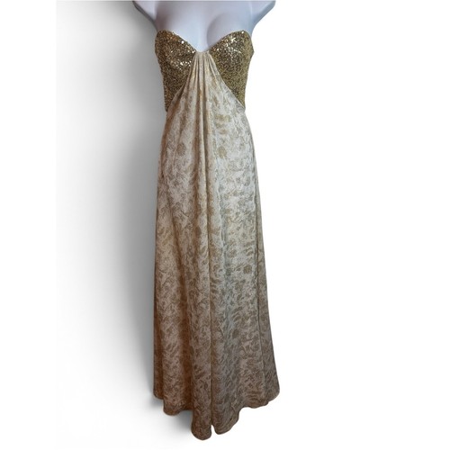 Femme gown womens gold - gown,
