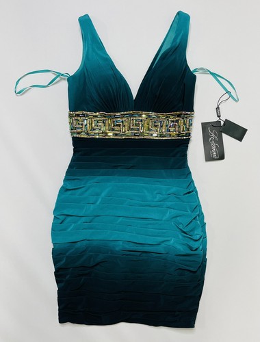 Nwt femme 18703 teal black - teal,