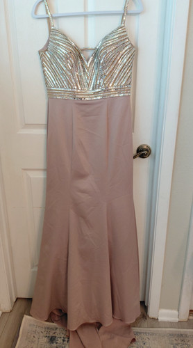 Femme champagne maxi dress - maxi,