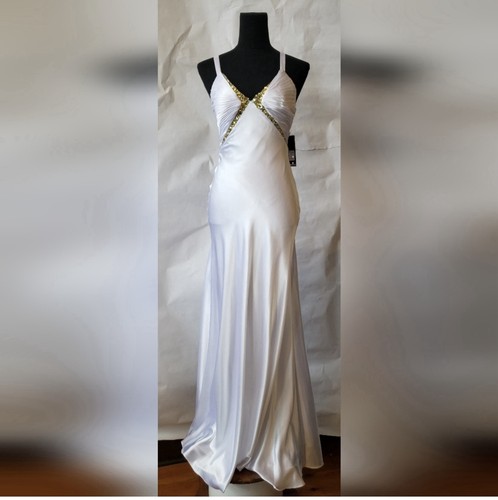 Femme white satin - white,