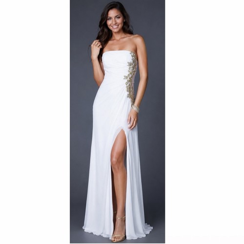 Femme emilia gown white sz - la,