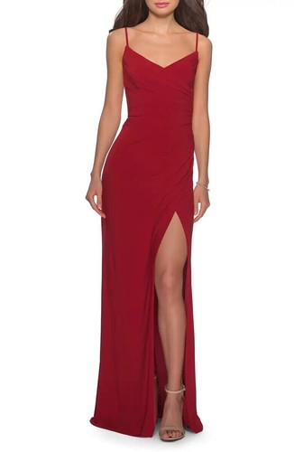 Femme deep red ruched cut - deep,