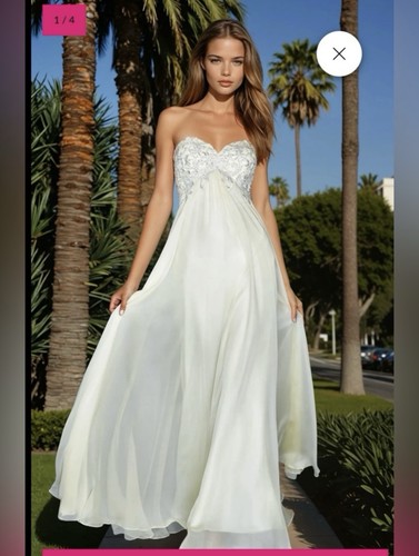 Femme strapless beaded - la,