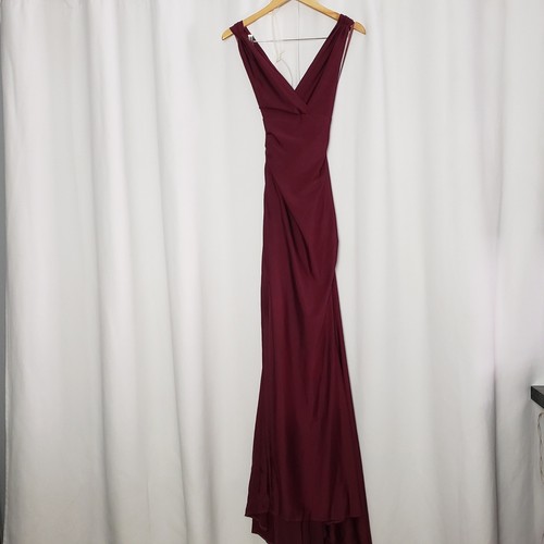 Femme burgundy ruched open - burgundy,