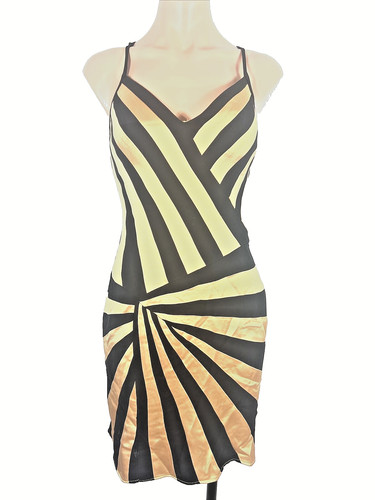 Femme paris black gold - gold, silk