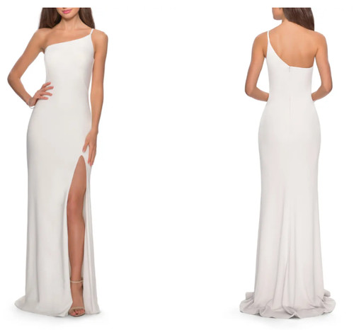 Femme white one shoulder - la,