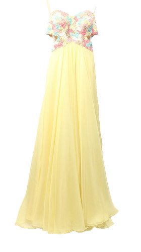 Femme yellow strapless - femme,